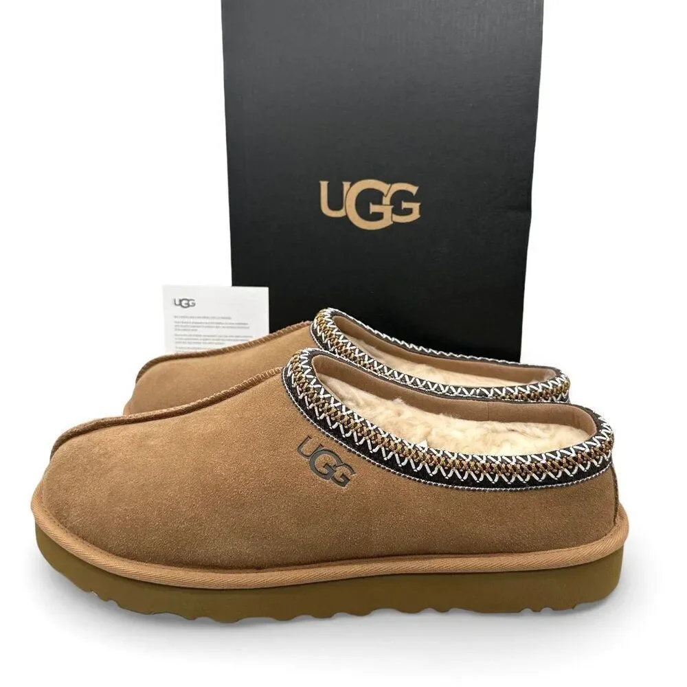 UGG Tasman II Shearling Slipper Slide Chestnut Slip-on Men’s 12 New In Box